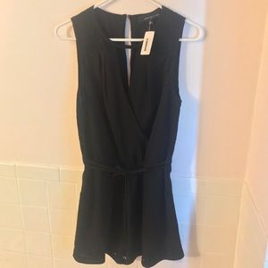 Detailed Black Romper